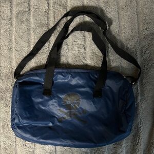 Blue Skull Design Nylon Bag